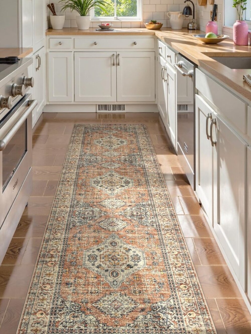 Oriental Runners for Hallways, 2.5x10 Kitchen Runner Rug Non Slip
